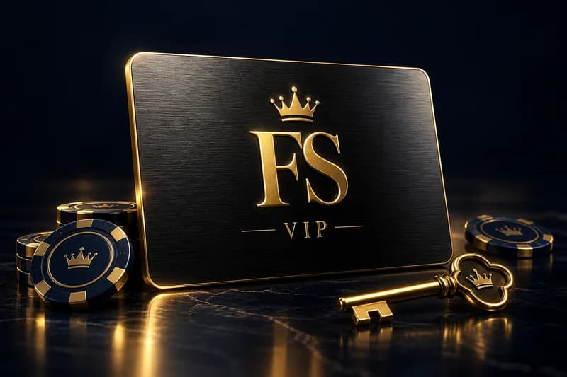 Eksklusivt svart og gullfarget FS VIP-kort